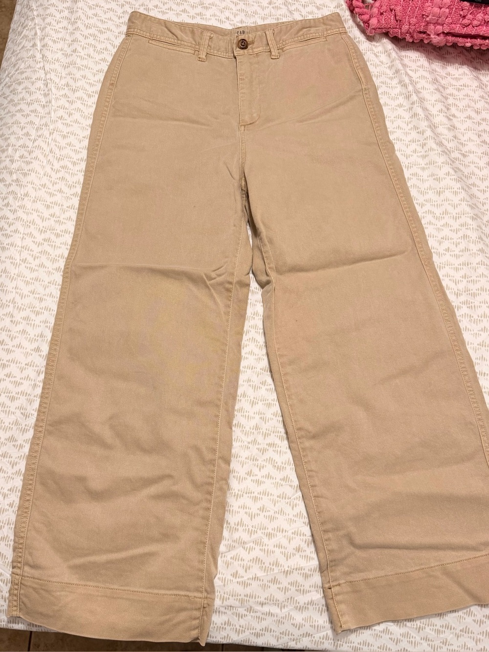 GAP high rise wide leg crop pants